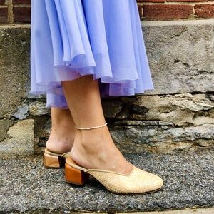 Freshwater Pearls Anklet 14k gold clasp